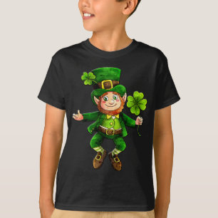 St. Patrick's Day Leprechaun Boys T-shirt noir