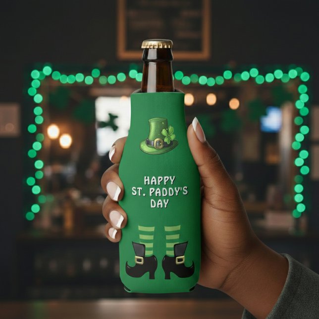 St Patrick's Day Leprechaun Green Flaschenkühler (St Patrick's Day Leprechaun Green Bottle Cooler
)