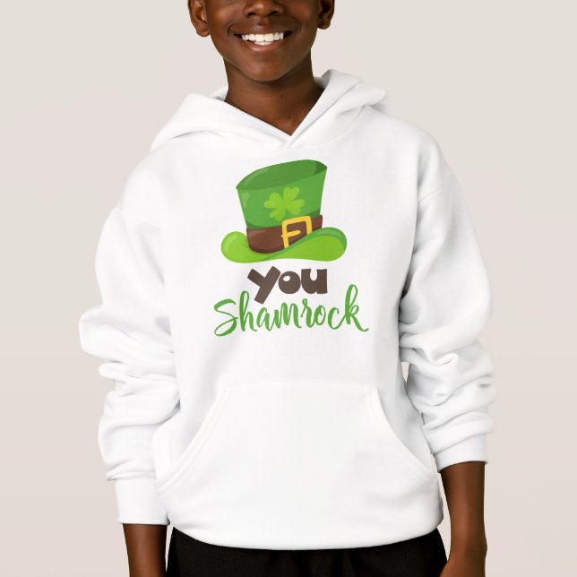 St. Patrick's Day, Leprechaun Hat, You Kleeblatt Hoodie (Vorderseite)