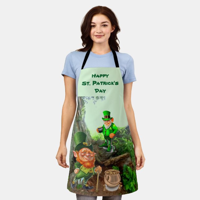ST. PATRICK'S DAY LEPRECHAUN Schürze (Getragen)