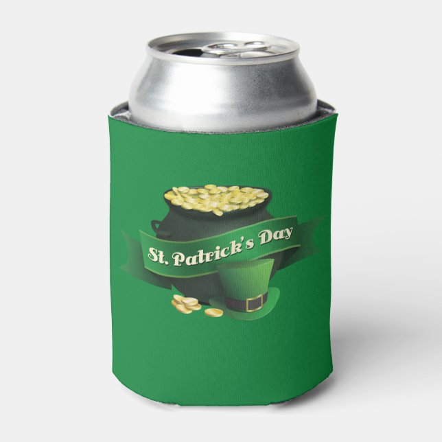 St Patricks Day Leprechaun's Pot of Gold Dosenkühler (Kanne Vorderseite)