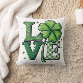 St. Patrick's Day Liebe Clipart Clower Kissen