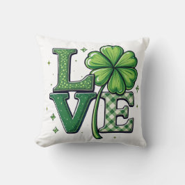 St. Patrick's Day Liebe Clipart Clower Kissen