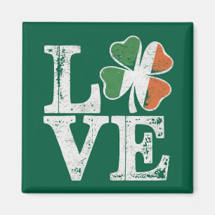 St Patricks Day Liebe Glücklicher Irischer Kleebla Magnet