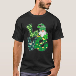 St Patrick's Day Liebe Gnomes Kleeblatt Horseshoe T-Shirt