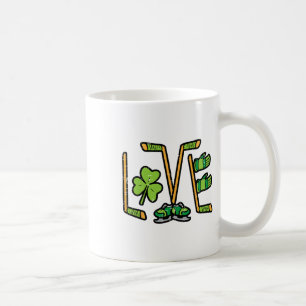 St Patricks Day Liebe Ice Hockey Saint Paddys Men  Kaffeetasse