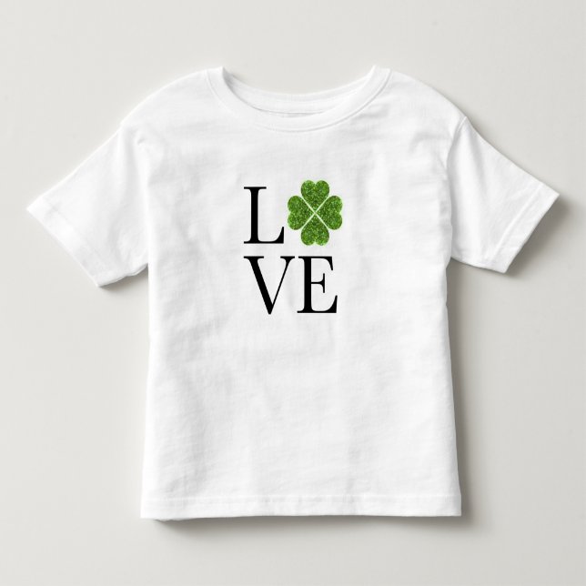 St. Patrick's Day | LIEBE | Kleeblatt für grünen G Kleinkind T-shirt (Vorderseite)