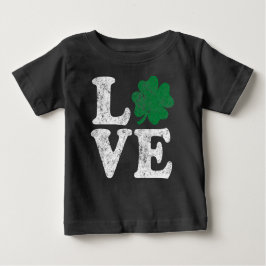 St Patrick's Day LIEBE Kleeblatt Irish Baby T-shirt