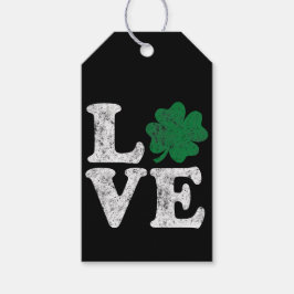 St Patrick's Day LIEBE Kleeblatt Irish Geschenkanhänger