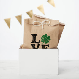 St Patrick's Day LIEBE Kleeblatt Irish Geschenktütchen