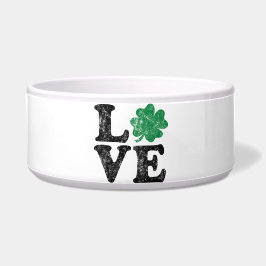 St Patrick's Day LIEBE Kleeblatt Irish Napf