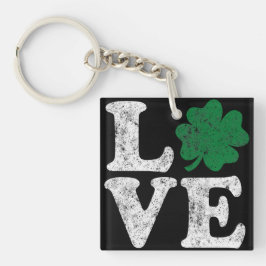 St Patrick's Day LIEBE Kleeblatt Irish Schlüsselanhänger
