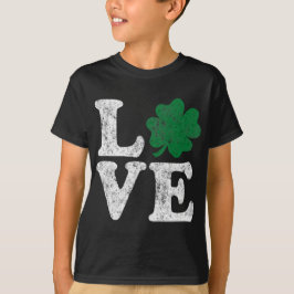St Patrick's Day LIEBE Kleeblatt Irish T-Shirt