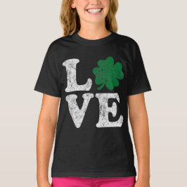 St Patrick's Day LIEBE Kleeblatt Irish T-Shirt