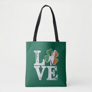St Patricks Day Liebe Lucky Irish Kleeblatt Green Tasche