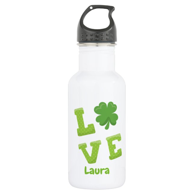 St. Patrick's Day Liebe Trinkflasche (Vorderseite)