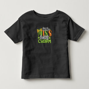 St Patricks Day Little Miss Lucky Charm Kleinkind T-shirt