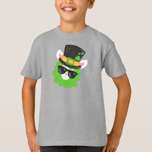 St. Patrick's Day, Llama, Alpaca, Leprechaun Hat T-Shirt