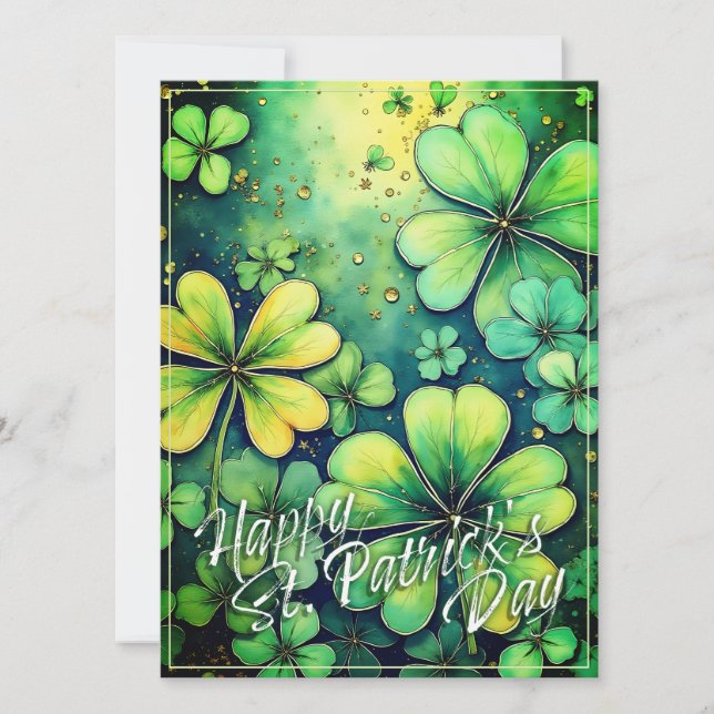 St. Patrick's Day Luck - Aquarellbilder 🍀 ✨ (Vorderseite)