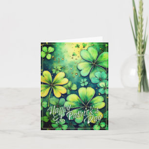 St. Patrick's Day Luck - Aquarellbilder 🍀 ✨ Karte