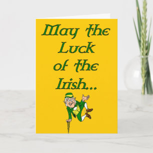 St. Patrick's Day Luck of the Irish Card Karte