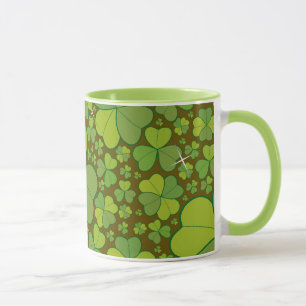 St. Patrick's Day Lucky Clovers Kleeblatt irisch Tasse