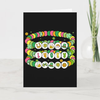 St. Patrick's Day Lucky Friendship Bracelet Girl W Karte