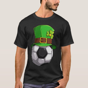 St Patrick's Day Lucky Fußball Ball mit Leprechaun T-Shirt