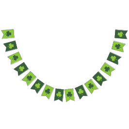 St. Patrick's Day Lucky Green Clover Wimpelkette