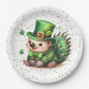 St. Patrick's Day Lucky Igel Pappteller