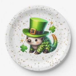 St. Patrick's Day Lucky Igel Pappteller
