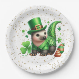 St. Patrick's Day Lucky Igel Pappteller