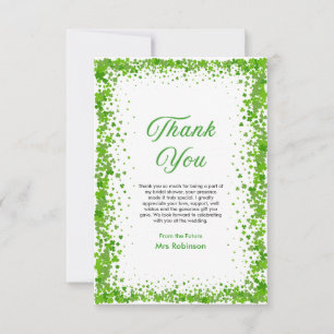 St. Patrick's Day Lucky in Love Brautparty  Dankeskarte