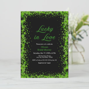 St. Patrick's Day Lucky in Love Brautparty  Einladung