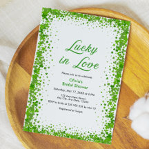St Patrick's Day Lucky in Love Bridal Shower 