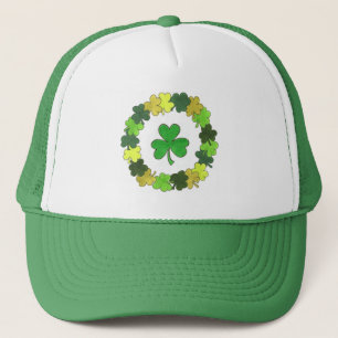 St. Patrick's Day Lucky Irish Green Kleeblatt Truckerkappe