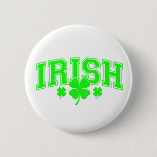 St Patrick's Day Lucky Irish stilvoll Button