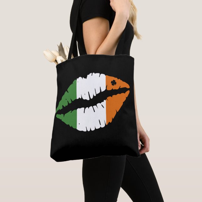 St. Patrick's Day Lucky Kleeblatt Lips Il Tasche (Von Nahem)