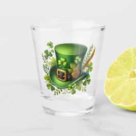 St. Patrick's Day Lucky Kleeblatt Schnapsglas