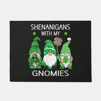 St Patricks Day Lucky Shamrock Leopard Fußmatte