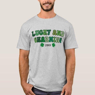 St Patrick's Day Lucky und charmanter T - Shirt