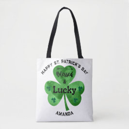 St. Patrick's Day Lucky und gesegnete Tasche