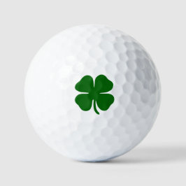 St Patricks Day Lucky Vierblättriges Kleeblatt Gre Golfball