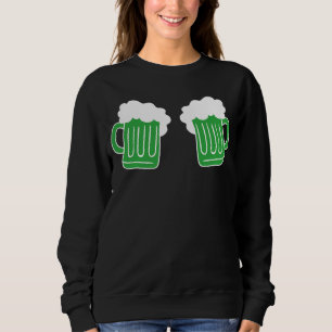 St. Patricks Day Lustige Grafik Kunst Bier Trinken Sweatshirt