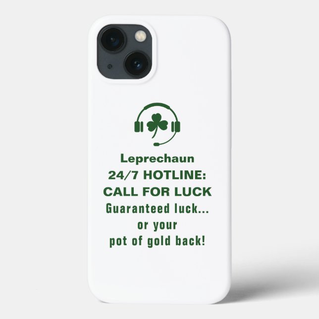 St. Patrick's Day, lustiger Text Leprechaun Hotlin Case-Mate iPhone Hülle (Rückseite)