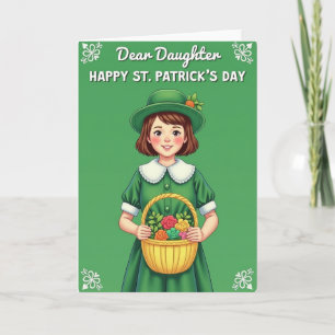 St. Patricks Day Mädchen Freude Karte