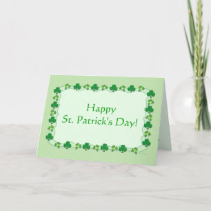 St. Patrick's Day Magic Kleeblatts Karte