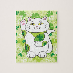 St. Patrick's Day Maneki Neko (Lucky Cat)