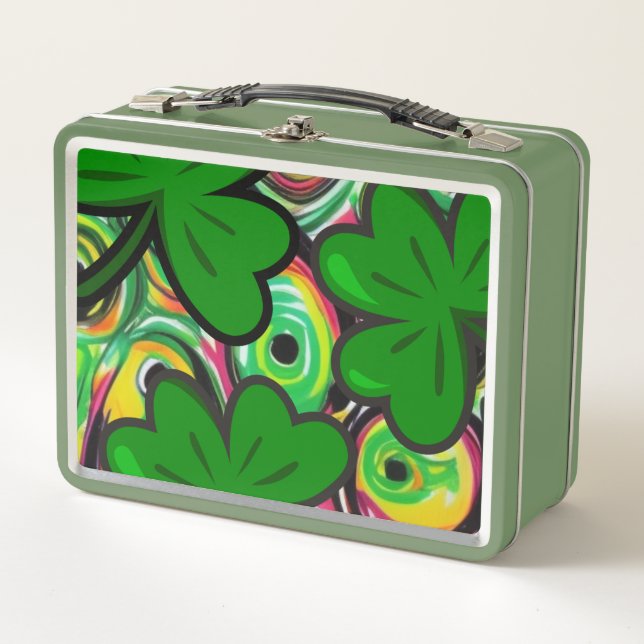 St. Patrick's Day Metall Brotdose (Vorderseite)