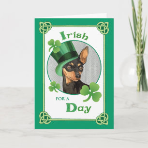 St. Patrick's Day Min Button Karte